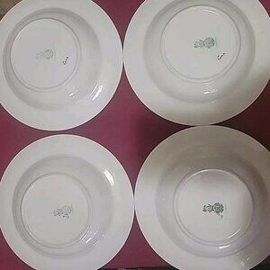 Vintage Royal Doulton Coventry Soup Bowl 8" Ivy Turquoise Bowl Floral Set Of 4